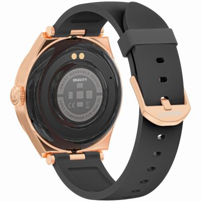 4. Smartwatch Gravity Roségold Schwarz GT25-3