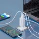 7. Wozinsky GaN 65W Ladegerät mit USB-A 2xUSB-C Anschlüssen mit 65W USB-C Kabel - Weiß