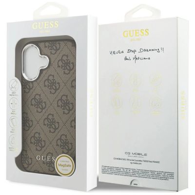 8. Guess 4G Classic Logo MagSafe Hülle für iPhone 17 - Braun