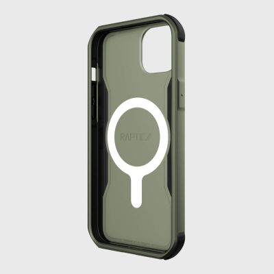 9. Raptic X-Doria Fort Case iPhone 14 mit MagSafe Panzerhülle grün