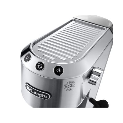 2. DeLonghi Dedica Style EC 685.M Siebträger-Kaffeemaschine (1350W; silberfarben)