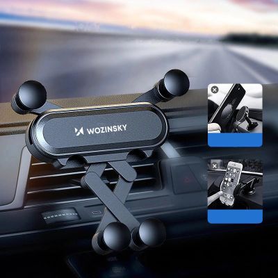 12. Wozinsky Schwerkraft-Autotelefonhalter für Lüftungsschlitze schwarz (WCH-05)