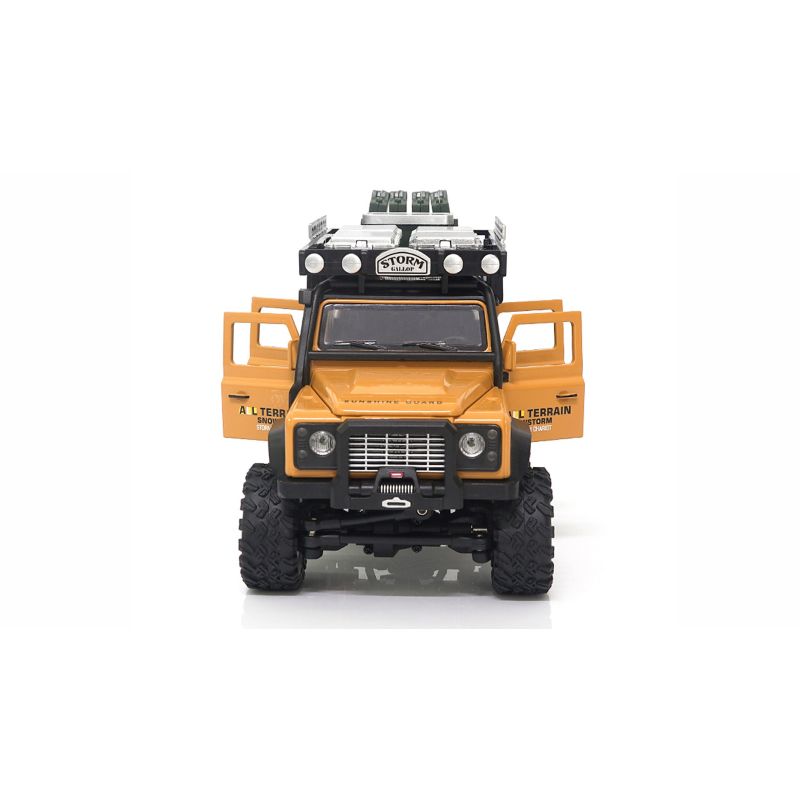 6. Amewi RC-Auto D90X28 Crawler 4WD mit Li-Po-Akku (300 mAh), gelb, ab 8 Jahren