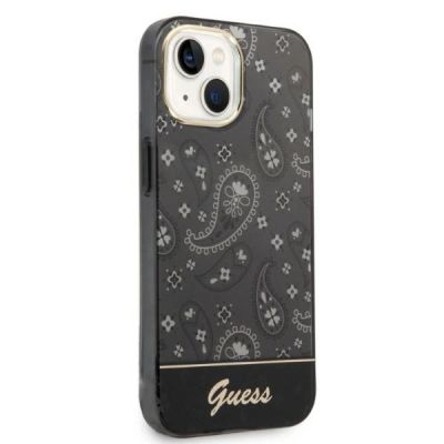 4. Guess GUHCP14MHGBNHK iPhone 14 Plus 6,7" schwarz/schwarz Hardcase Bandana Paisley