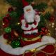 5. Dekorativer Weihnachtsbaum 60 cm mit 25 LEDs und Timer – Weihnachtsmann