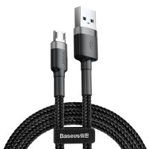 Baseus Cafule Kabel CAMKLF-CG1 USB-A / Micro USB 1,5A 2 m - schwarz-grau