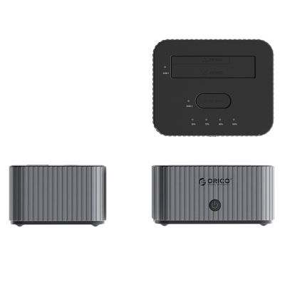 2. Orico IT28E-C 2-Disk Dockingstation mit M.2 NVME 2,5"/3,5" HDD/2,5" SSD Klonfunktion - Grau