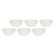 LA PORCELLANA BIANCA LUNIA Set mit 6 Schüsseln 12 cm