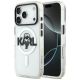 Karl Lagerfeld IML Karl Sketch Logo MagSafe Case für iPhone 17 Pro - Transparent