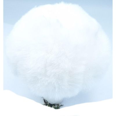 3. Dekorativer Anhänger in Pilzform, 8x12cm, weiß