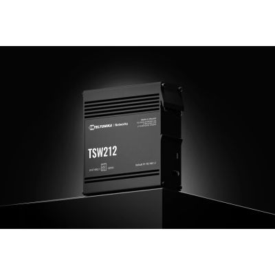 6. Teltonika TSW212 Managed L2 Gigabit Ethernet (10/100/1000) Schwarz