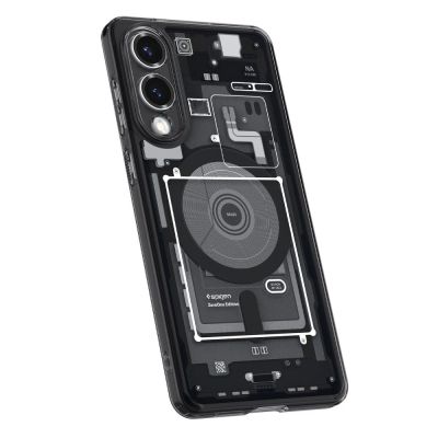 7. Spigen Ultra Hybrid Mag Case mit MagSafe für Samsung Galaxy S25 Edge mit Print - Schwarz