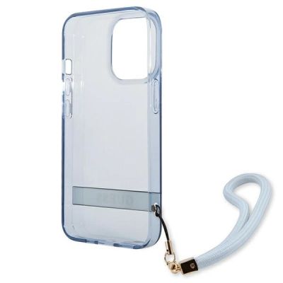 7. Guess GUHCP13LHTSGSB iPhone 13 Pro / 13 6,1 "blau / blaues Hardcase Translucent Stap
