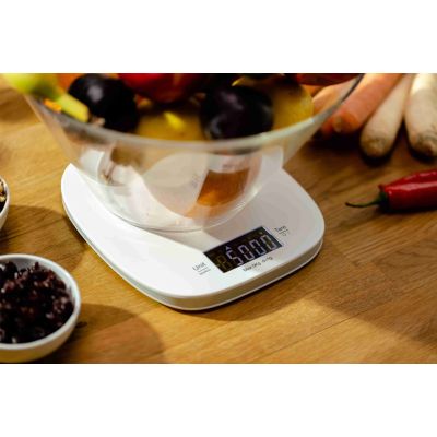 3. Küchenwaage mit Schüssel 5 kg ZKS1451 Zelmer Elfenbein