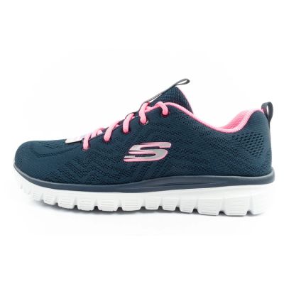 2. Skechers Graceful-Get Damen Sportschuhe bequem leicht atmungsaktiv Marineblau