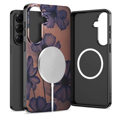 2. Tech-Protect Lamano MagSafe Hülle für Samsung Galaxy A57 5G – Braun und Lila