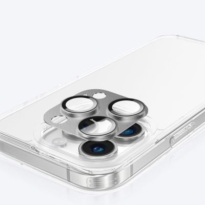 9. AmazingThing Aviation-Grade Alloy Tempered Glass Lens für iPhone 16 Pro / 16 Pro Max Kameraobjektiv - Grau