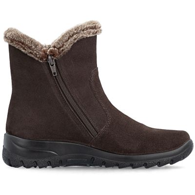 2. Rieker L7162-25 Wasserdichte, isolierte Damen-Ankle-Boots aus Leder, dunkelbraun