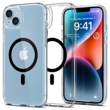Spigen Ultra Hybrid Mag Case mit MagSafe für iPhone 14 Plus – Transparent und Schwarz