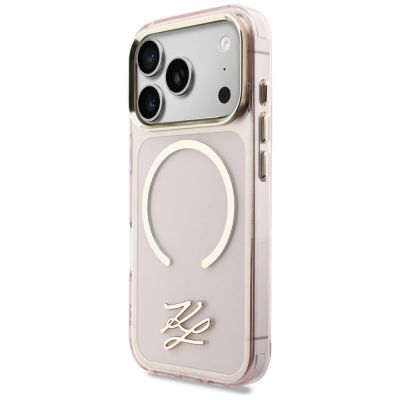 2. Karl Lagerfeld IML KL Script Logo MagSafe Hülle für iPhone 17 Pro - Pink