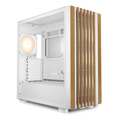 4. Sharkoon Rebel C70G RGB ATX-Gehäuse, 1x Glas, Weiß