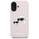 3. Karl Lagerfeld Silikon Nauble Heads Print MagSafe Case für iPhone 16 - Pink