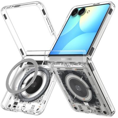 2. Spigen Ultra Hybrid Pro MagSafe Hülle für Samsung Galaxy Z Flip 8 Neo One – Grau/Schwarz