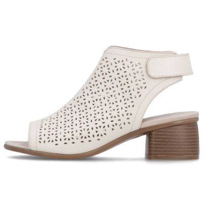 3. Beige Leder-Sandalen für Damen, geschlossen, Remonte Rieker R8777-60