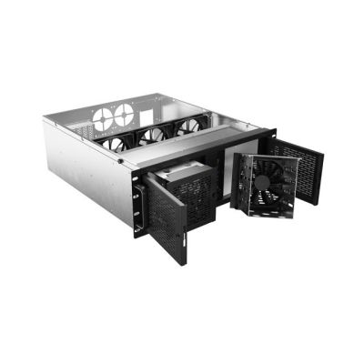 5. Lanberg SC01-5204-12B 4U Rack Modulares Servergehäuse