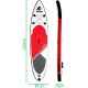 8. SET - AUFBLASBARES SUP-BOARD 145KG 320X81X15CM ENERO