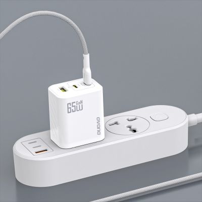 5. Dudao A29C 65W GaN Wandladegerät + USB-C Kabel - Weiß