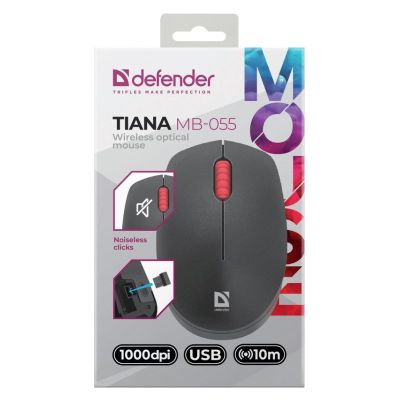 4. DEFENDER Kabellose Maus TIANA MB-055 RF SILENT 1000dpi 3P