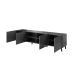 2. ABETO TV-Schrank 200x42x52 Graphit/Glanzgraphit