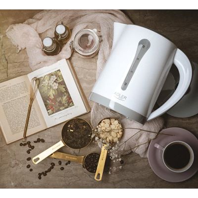 7. Adler AD 1244 Wasserkocher (2200W 2,5l; blau)