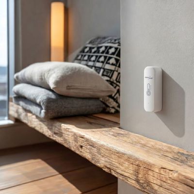 5. GREENBLUE WLAN-Temperatur- und Feuchtigkeitssensor, Android/iOS/Alexa/Google Home, 3,0 V DC, LR03X2 GB737