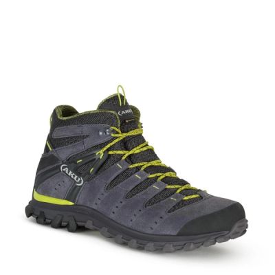 Aku Alterra Gore-Tex Herren-Wanderschuhe, leicht, Grau/Grün