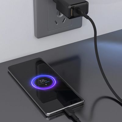 6. Dudao L9C 65W USB-C - USB-C 1m Kabel - Schwarz