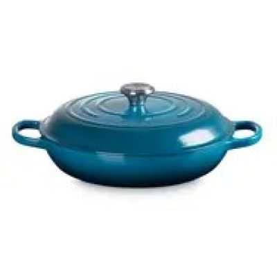 6. Le Creuset 21180306422430 gusseiserner Topf, 30 cm grün