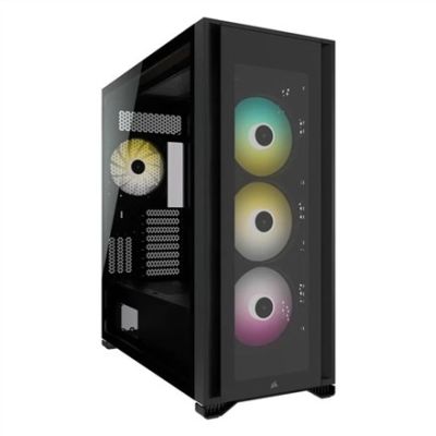 2. Corsair iCUE 7000X RGB Full-Tower ATX Gehäuse mit Seitenwand aus gehärtetem Glas, Schwarz (CC-9011226-WW)