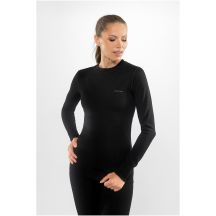 VIKING Meriboo Damen-Unterwäsche-Set aus Merinowolle, schwarz, Größe S