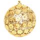 6. Dekorative Paillettenkugel, 8 cm, Gold