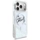 4. Karl Lagerfeld Flüssigglitzer-MagSafe-Hülle mit Karl-Schriftzug-Logo für iPhone 17 Pro Max – Transparent