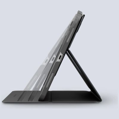 9. Uniq Rovus Snapmount magnetische, 360° drehbare, abnehmbare Hülle für iPad Air 11" 2024 / 2025 / iPad Air 10.9" 2020 / 2022 - schwarz