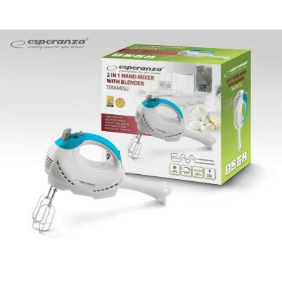 25. Standmixer, Handmixer Esperanza TIRAMISU EKM010 (300W; weiß)