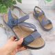 6. Bequeme Rieker W RKR587 blaue Sandalen