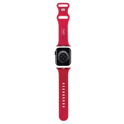 2. Hello Kitty Silikon-Kitty-Kopfband für Apple Watch 38/40/41 mm – rot