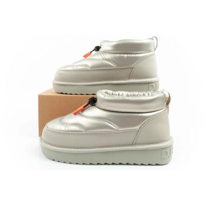 10. D.Franklin Damen Schneestiefel Winter Modische Isolierte Stiefeletten Silber