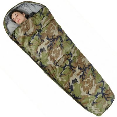 7. CAMO TOURIST SCHLAFSACK 210x80x50CM MIT ENERO CAMP COMPRESSION