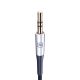 12. 3mk AUX-Miniklinkenkabel (3,5 mm) / USB-C-Kabel – silber