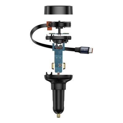 4. Baseus Enjoyment Pro USB-C (weiblich) / USB-C (männlich) 60W Autoladegerät - Schwarz
